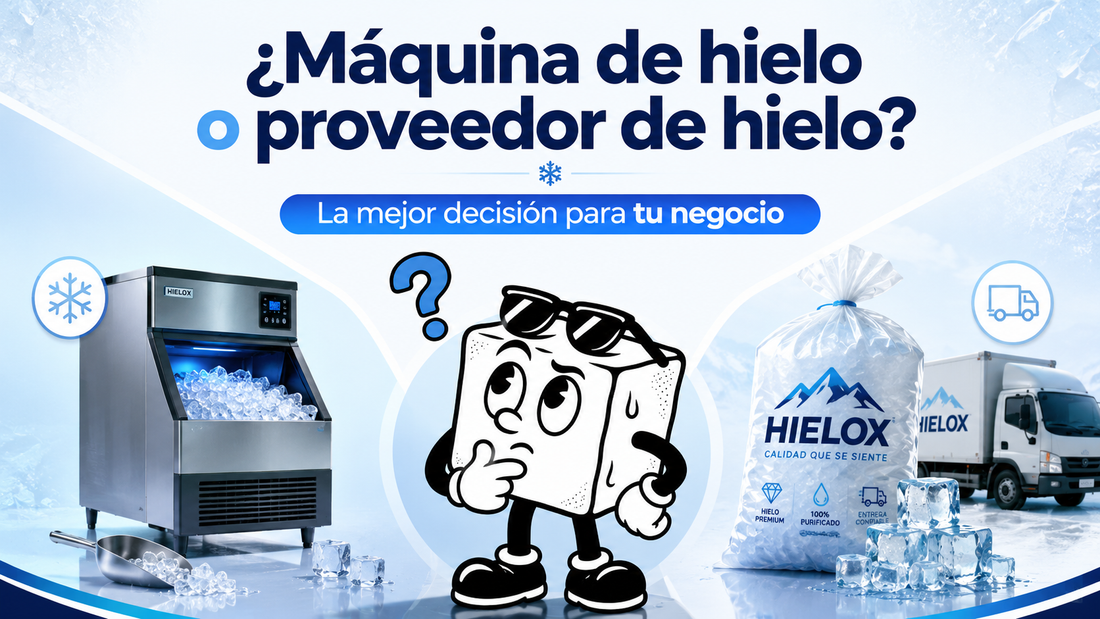 ¿Máquina de hielo o proveedor de hielo? La mejor decisión para tu negocio