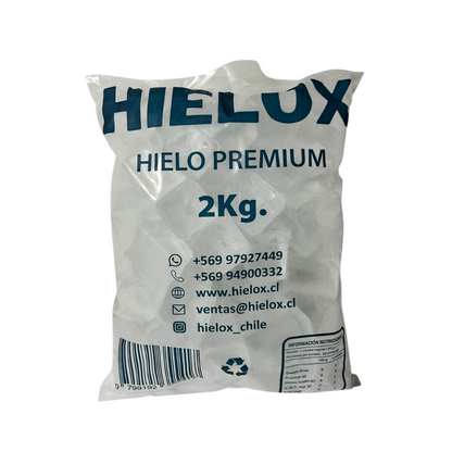 Hielo en malla de 20kg (Bolsa 2 kilos)